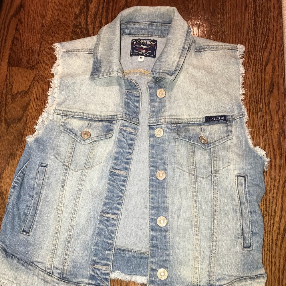 Just USA denim vest